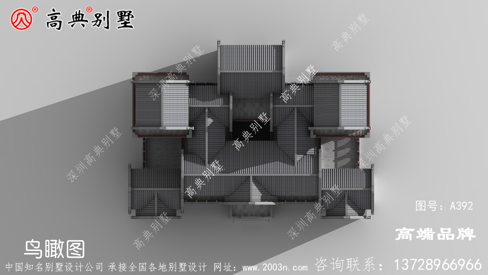 奢华大气别墅外观效果图