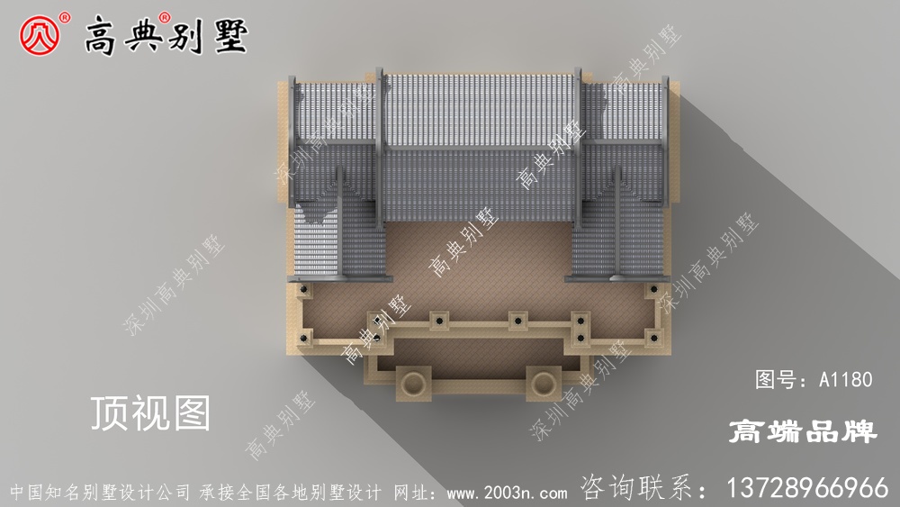 新农村中西合璧七层别墅设计