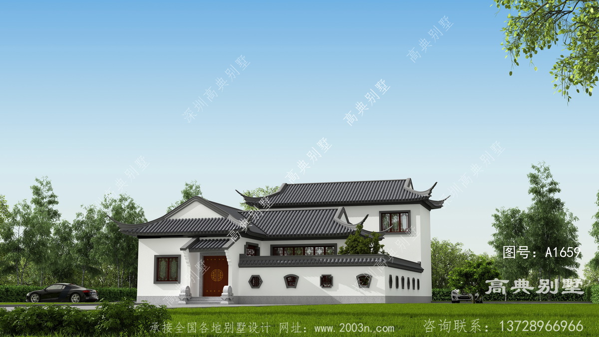 泰兴市杨春村民房案例精品二层欧式自建房设计图纸