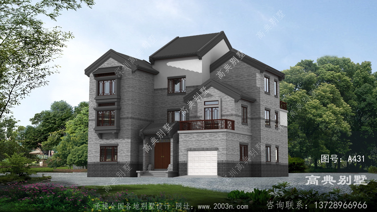 漯河市临颖县自建房设计所原创农村4层设计图