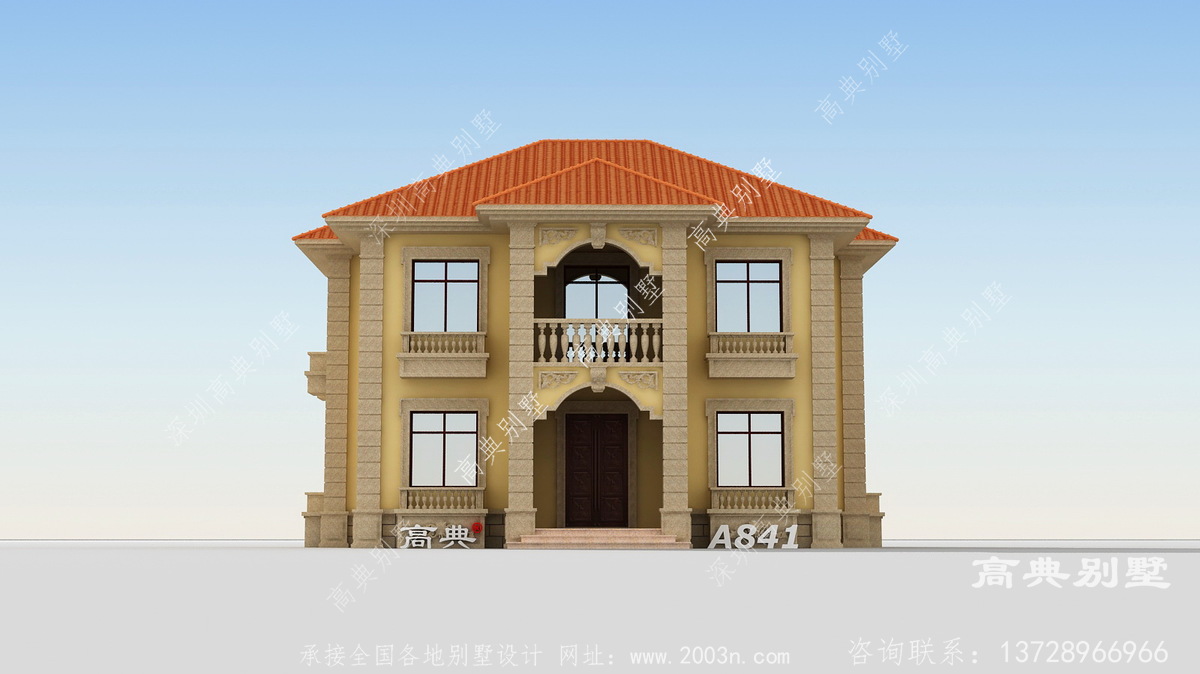 濮阳市清丰县别墅设计事业部新作农村自建房两层半设计图