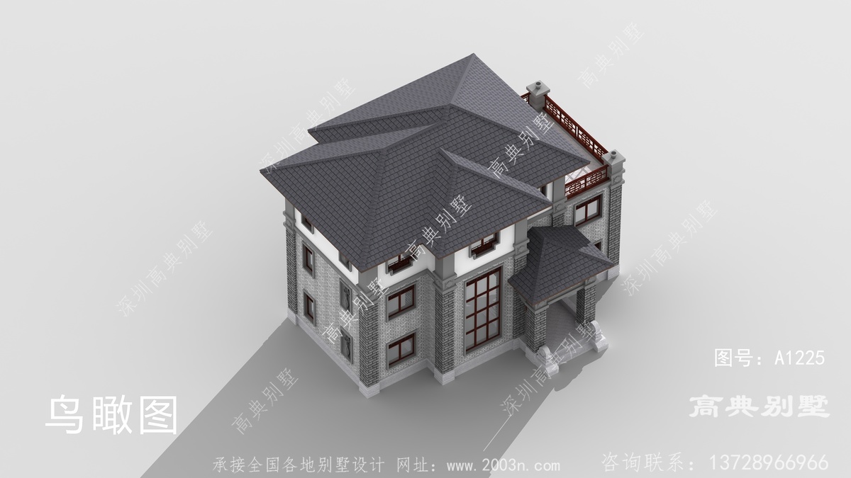 疏附县英吾斯塘乡造房子设计坊制作的12x12米农村建房设计