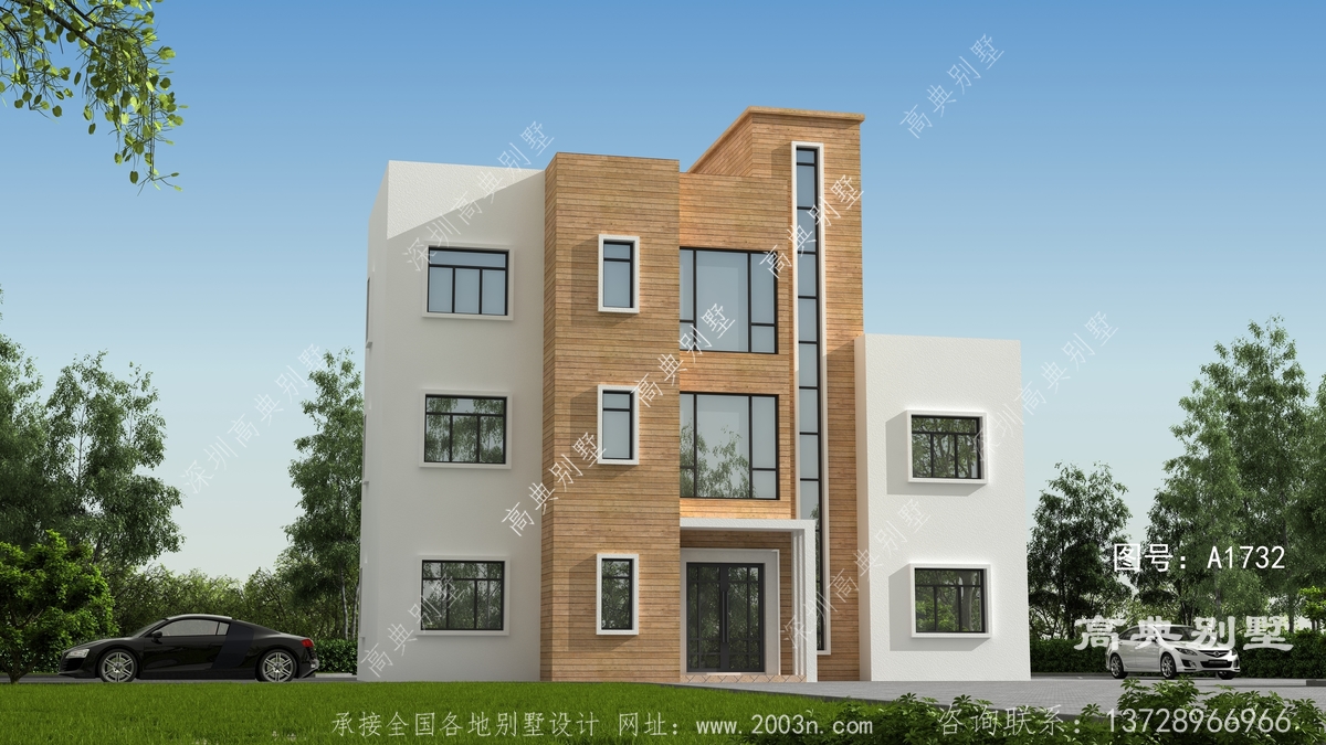 江西省上饶市鄱阳县横河村住房案例最实用的别墅外观及图纸