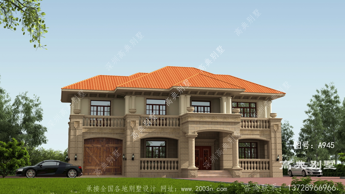 江苏省苏州市常熟市锦荷居房子案例4米宽自建房立面设计