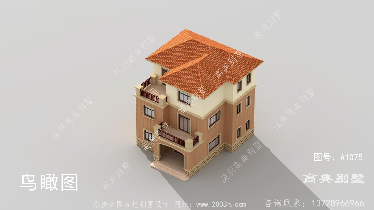 8x9两层自建房设计图