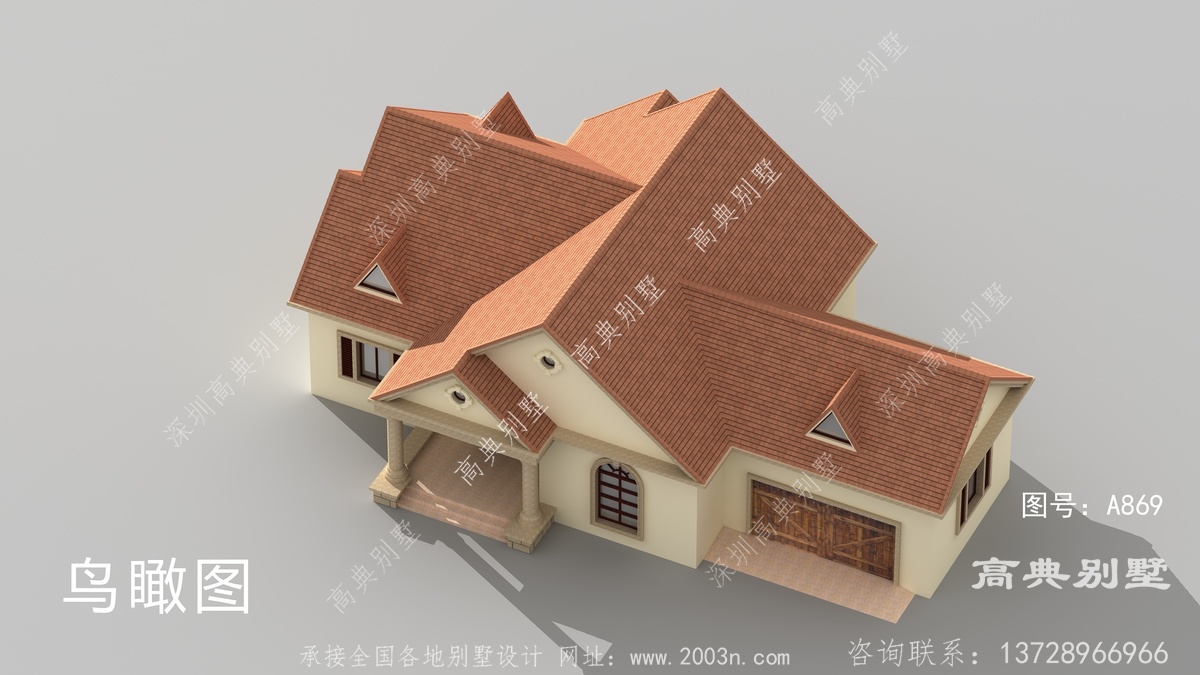咸阳市三原县房屋设计梦工坊创作二层小别墅设计
