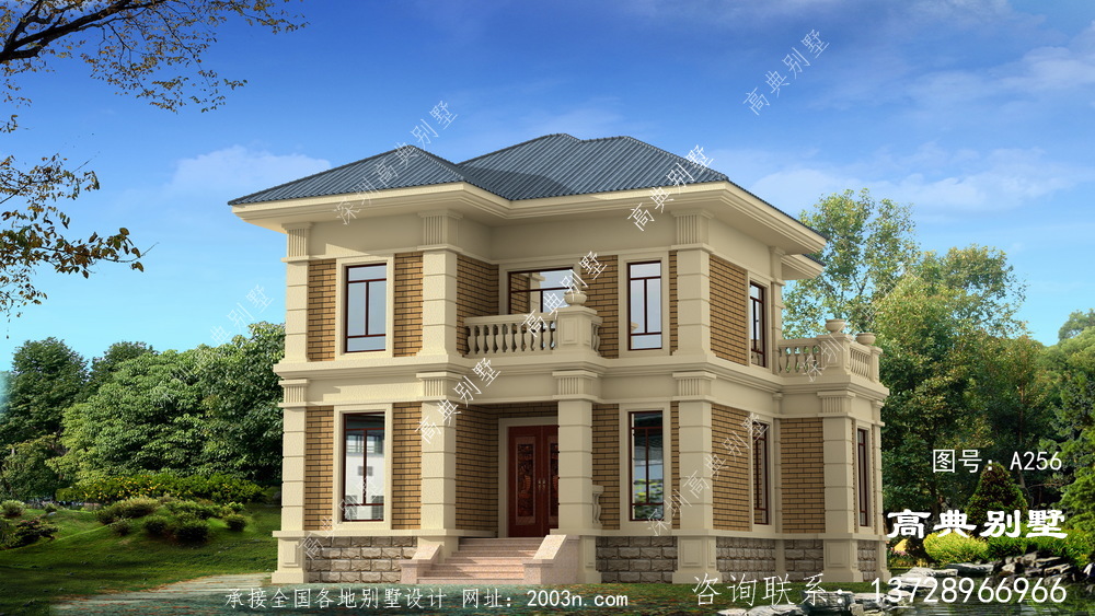 建在老家将是最美的，两层欧式风格别墅