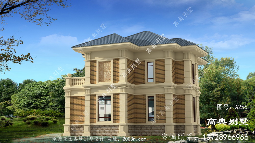 建在老家将是最美的，两层欧式风格别墅