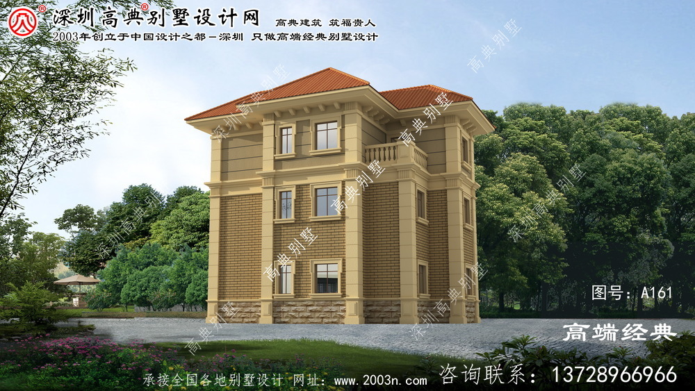 东丰县最新简欧三层别墅设计图