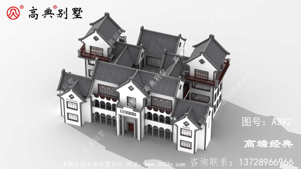 中式别墅美出新高度，献给常住乡下的父母