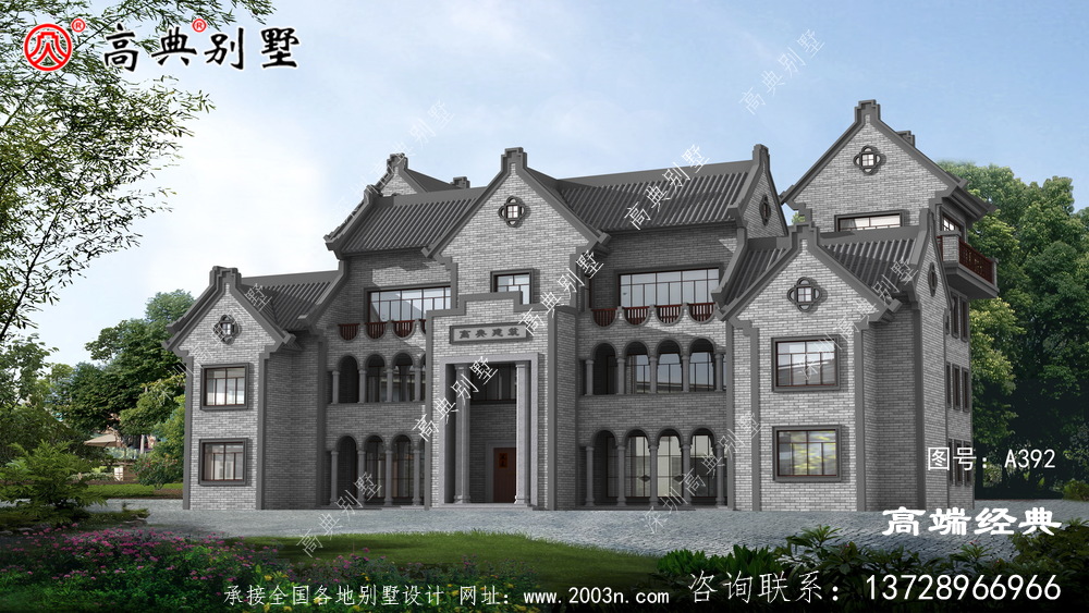 中式别墅美出新高度，献给常住乡下的父母
