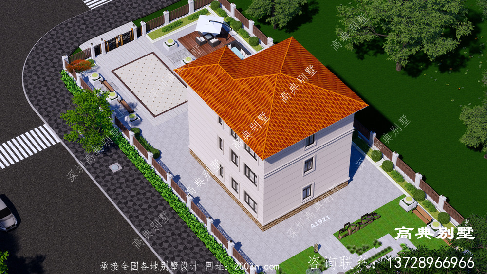 农村自建房设计图欧式三层别墅设计图纸小户型简约全套施工图纸