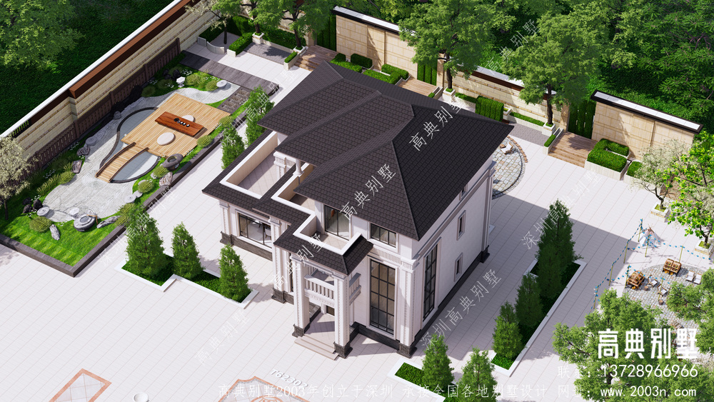 新中式四层别墅设计图纸农村自建房设计图施工图纸全套