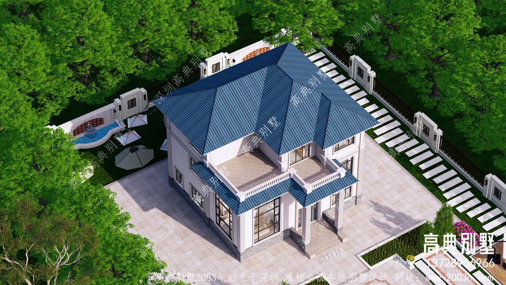 三层欧式风格农村自建房欧式别墅设计经典效果图