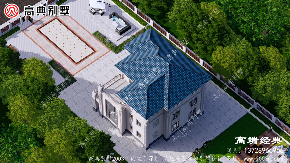 新中式农村别墅设计图纸三层乡村自建房全套施工图纸